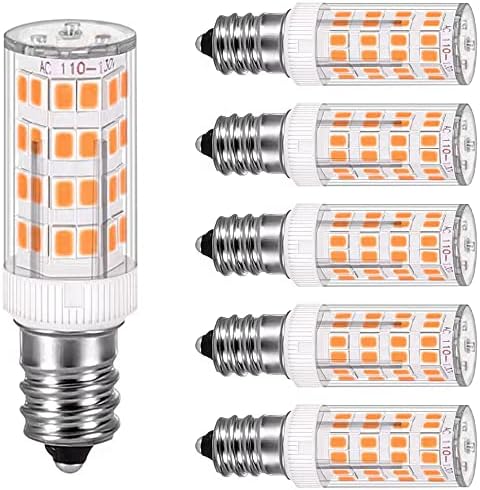 GİVOİVEC E14 led Ampul kısılabilir, e14 LED Ampuller 40 Watt Akkor Ampul Eşdeğeri, T3 / T4 Avrupa Taban Değişimi Çok