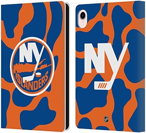 Kafa Çantası Tasarımları Resmi Lisanslı NHL İnek Desen New York Adalılar Deri Kitap Cüzdan Kılıf Kapak Apple iPad