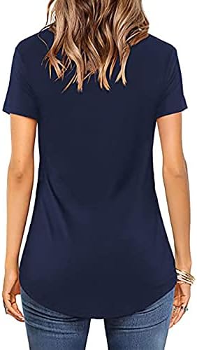 Kızlar Üst 2023 Kısa Kollu Derin V Boyun Pamuk Salonu Wrap Flare Geniş Bacak Düz Bootcut Bluz T Shirt bayan