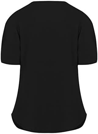 Kızlar Üst 2023 Kısa Kollu Derin V Boyun Pamuk Salonu Wrap Flare Geniş Bacak Düz Bootcut Bluz T Shirt bayan