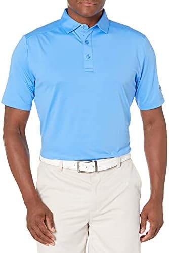 Callaway erkek Katı Mikro Hex Performans Golf Polo Gömlek UPF 50 Korumalı (Boyut Küçük-3x Büyük ve Uzun)