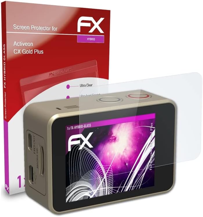 atFoliX Plastik Cam koruyucu Film ile Uyumlu Activeon CX Altın Artı Cam Koruyucu, 9H Hibrid Cam FX Cam Ekran Koruyucu