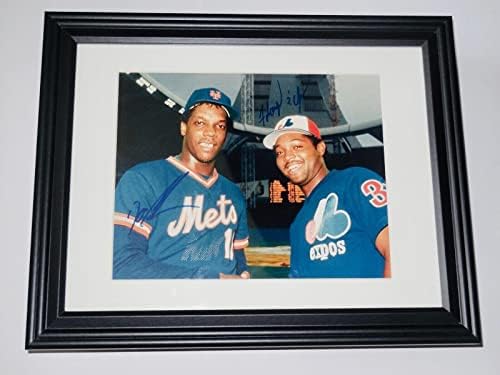 Dwight Gooden / Floyd Youmans İmzalı 8x10 Fotoğraf (çerçeveli ve Keçeleşmiş) - Ny Mets-İmzalı MLB Fotoğrafları