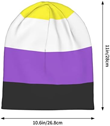 DEUNAHOS Transseksüel Gurur Bayrağı örgü bere Transseksüel LGBT Bere Şapka Yumuşak Kış Sıcak Örme Şapka Kafatası Kap