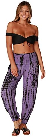 Kadınlar için Harem pantolon Hippi Bohem Rahat Çingene Pantolon, İdeal Yoga Pantolon-Baggy Boho Harem pantolon