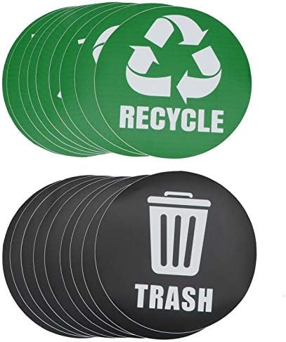 LANTRO JS Çevre Etiketi Geri Dönüşüm Çöpü Çıkartma Etiketleri - Atıklarınızı Kolaylıkla Düzenleyin