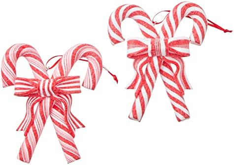 Nane baston şekerler Noel Heykelcik Süs 4.5 2 Set Asılı Süsleme Yılbaşı Ağacı Süsleme