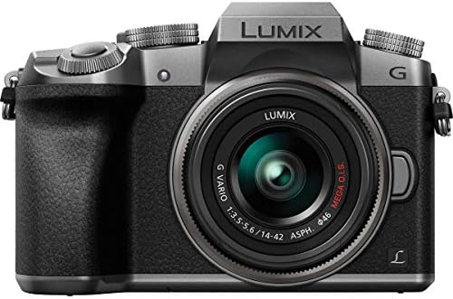 14-42mm Lensli Panasonic Lumix DMC-G7 Aynasız Fotoğraf Makinesi Kamera Kılıflı Gümüş Paket, 32GB SDHC Kart, Temizleme