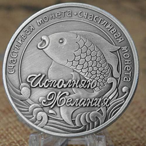 Rusya Şanslı Sikke Koi Balık Hatıra Paraları Hatıra Hediyeler