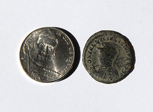 MS 4. yüzyıl, Licinius II Roma Sezarı, Zafer Kazanan Jüpiter, İskenderiye Darphanesi, MS 317-324 2 Madeni Para Çok