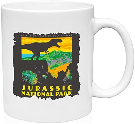 GBB Baskılar Jurassic Milli Parkı Kupa Seramik Kahve Kupa Komik Hediye Kupası