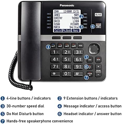 Panasonic Ofis Telefon Sistemi, 10 adede kadar Uyumlu Panasonic iş Telefonuyla Kablosuz olarak Genişletilebilen 4