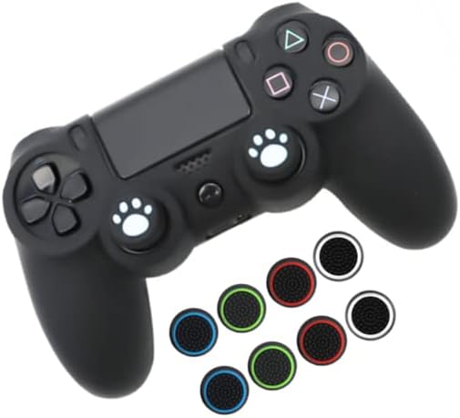Koruyucu Yumuşak Kauçuk Silikon Joystick Gamepad Cilt Kapak Kılıf Thumb Çubuk Kavrama Kapağı PS4 / Pro / İnce Denetleyici