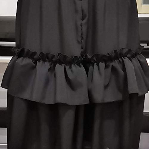 Bayan Gotik Vintage Steampunk Retro Mahkemesi Prenses Kolsuz boyundan bağlamalı elbise