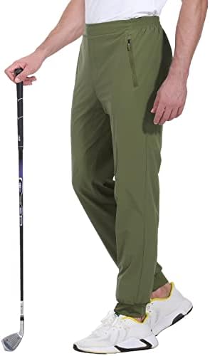 BGOWATU erkek Golf Joggers Pantolon Slim Fit Sweatpants Streç Koşu Yürüyüş Pantolon Erkekler için
