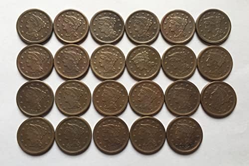 27.5 MM Eski 1854 Amerikan Paraları Bakır Paraları Antika El Sanatları Dış hatıra paraları