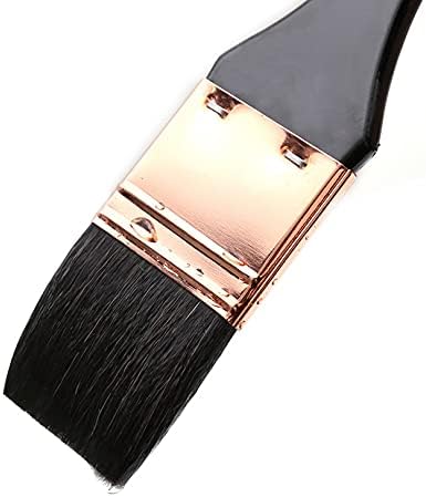 FLOYINM 4 Adet Yuvarlak / Düz Sanatçı Sincap Saç Boya Fırçası Büyük Yıkama Yumuşak Fırça Seti Sanat Boyama ıçin Akrilik