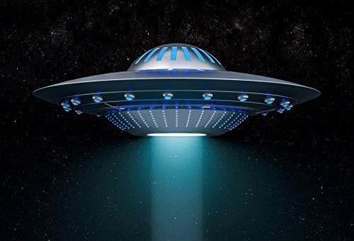 DORCEV 8x6ft UFO Zemin Uzay Gemisi Uçan Alien Tema Çocuk Parti Fotoğraf Arka Plan UFO İşgali Dünya Bilim Kurgu Macera