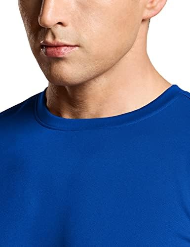ATHLİO 2, 3 veya 5 Paket erkek Egzersiz koşu tişörtü, Güneş Koruma Hızlı Kuru Atletik Gömlek, kısa Kollu Spor T-Shirt