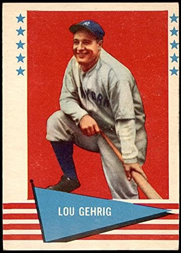 1961 Fleer 31 Lou Gehrig New York Yankees (Beyzbol Kartı) Dekanın Kartları 5-ESKİ Yankees