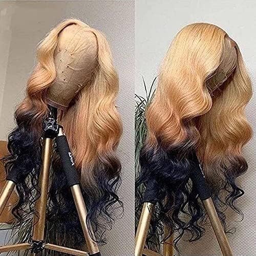 XZGDEN Ombre Sarışın Vücut Dalga Dantel ön peruk Şeffaf renkli insan saçı Peruk Brezilyalı Saç Peruk Siyah Kadınlar
