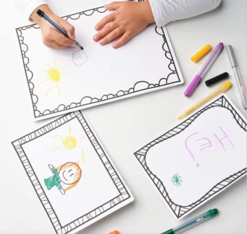 Çocuklar için Sanat Çerçeveli Çizim Kartonu, Masa için Fotoğraf Resim Ekranı, Stand Tutuculu Yazı Tahtası Matı (2