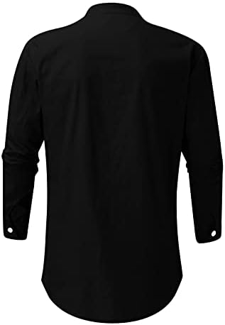 XXBR Pamuk Keten Casual Gömlek Mens, 2021 Sonbahar erkek Düğmeli Uzun Kollu Üstleri yazlık gömlek Ön Cepli