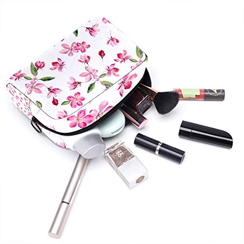 LEVEIS Bolssom Kiraz Suluboya Küçük makyaj Çantası Kılıfı Çanta Seyahat Kozmetik Çantası Taşınabilir makyaj çantası