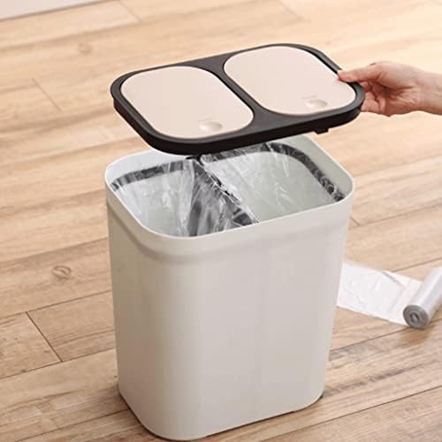LXXSH sınıflandırma çöp tenekesi ev mutfak oturma odası kuru ve ıslak ayırma çöp sınıflandırma kağıt Sepeti