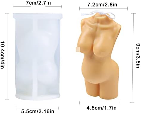 3D Silikon kalıp Erkekler Kadınlar Vücut Mum Kalıp Dekorasyon Zanaat DIY Ev Yapımı Sabun Yapımı Kalıp