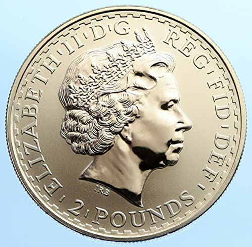 2000 AU 2000 AVUSTRALYA İNGİLTERE Kraliçesi Elizabeth II BRİT TRİDENT 2 Pound İyi Sertifikasız