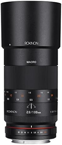 Rokinon 100mm F2. 8 ED UMC Tam Çerçeve Telefoto Makro canon lensi EF Dijital SLR Kameralar