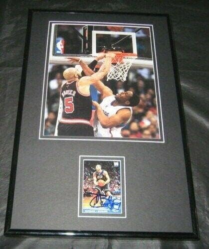 Carlos Boozer İmzalı Çerçeveli RC ve Fotoğraf 11x17 JSA Bulls - İmzalı NBA Fotoğrafları