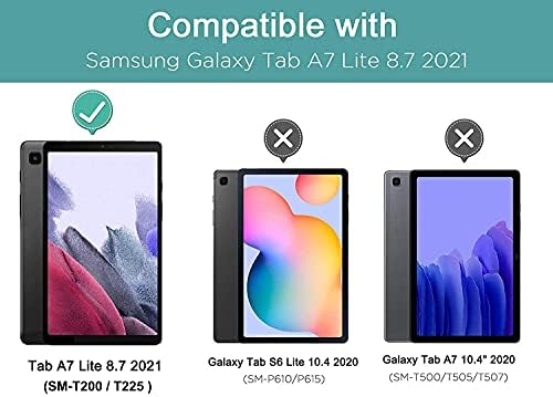 AVAWO Çocuklar Samsung kılıfı Galaxy Tab A7 Lite 8.7 İnç 2021, Galaxy Tab a7 Lite Durumda Darbeye Dayanıklı Hafif