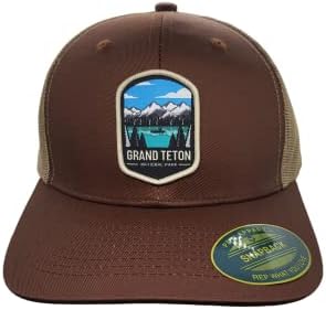 Milli Park Dokuma Yama ile Grand Teton Kamyon Şoförü Şapkası
