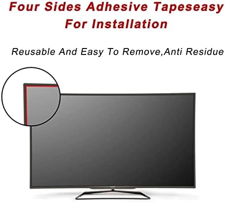 WSAH PET Film TV ekran Koruyucu Mat filtre 32-75 İnç, Anti mavi ışık ve parlama Önleyici, Göz koruması, LCD, 4K OLED