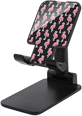 Güzel Flamingo Çıkartmalar Katlanabilir cep telefon standı Ayarlanabilir tablet tutucu yuvası Ev Ofis Masaüstü Siyah