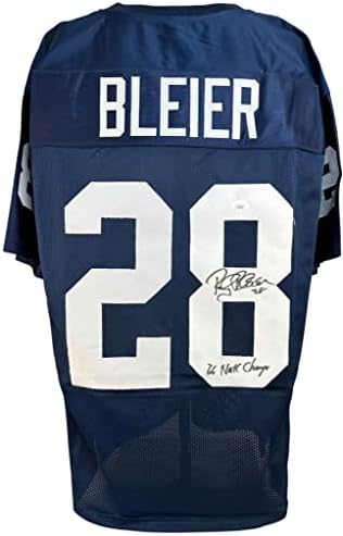 Rocky Bleier imzalı imzalı yazılı jersey NCAA Notre Dame JSA Steelers