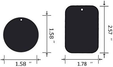 Telefon Mıknatıs Etiket, Uuustar 10 PAKET Metal Plakalar için Tam Yapıştırıcı ile manyetik araç tutucu telefon tutucu