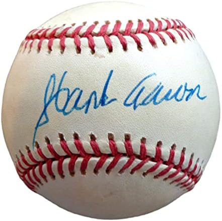 Hank Aaron HOF İmzalı ONL Beyzbol Atlanta Braves PSA / DNA 177327-İmzalı Beyzbol Topları