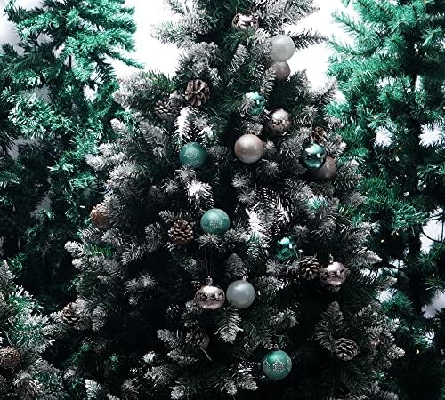 30 Adet Noel Top Süsler, Mavi Pembe ve Beyaz Kırılmaz Baubles Şenlikli Düğün Asılı Süslemeleri Noel Ağacı Ev Tatil