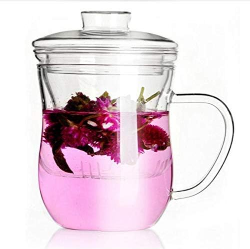LİANXİAO-Küçük çaydanlık, şeffaf Cam Süt Kupa Kahve çay bardağı demlik su ısıtıcısı çay demlik Filtre kapağı Ev Ofis