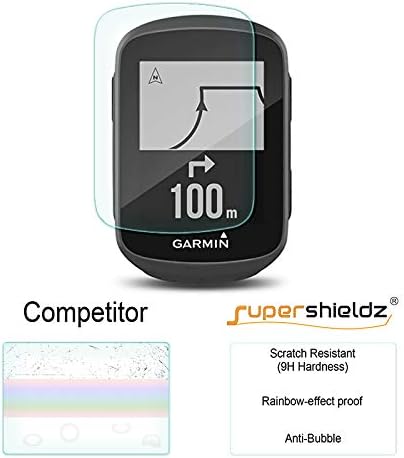 (2 Paket) Supershieldz Garmin Edge 1030 için Tasarlanmış / Kenar 1030 Artı Temperli Cam Ekran Koruyucu, Anti Scratch,