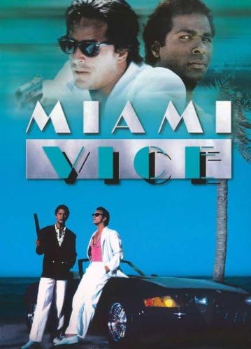 Miami Yardımcısı (TV) Afiş (32 x 24 inç-80 cm x 60 cm) (1984) Stil E- (Don Johnson) (Philip Michael Thomas) (Saundra