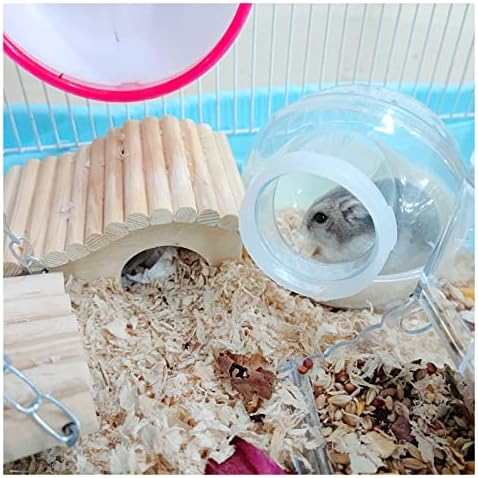 WishLotus Hamster Kum Banyosu, 3 Adet Ayrılabilir Plastik Hamster Kum Banyosu Kabı Küçük Pet Küvet Harici Tuvalet