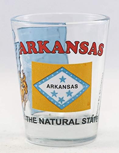Arkansas Doğal Devlet Tüm Amerikan Koleksiyonu Shot Glass