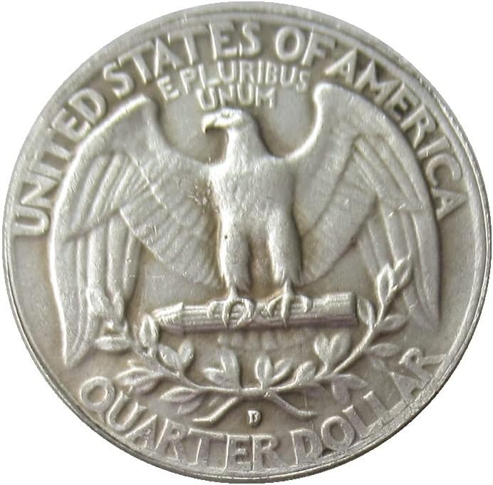 ABD 25 Cent Washington 1939 Gümüş Kaplama Çoğaltma hatıra parası