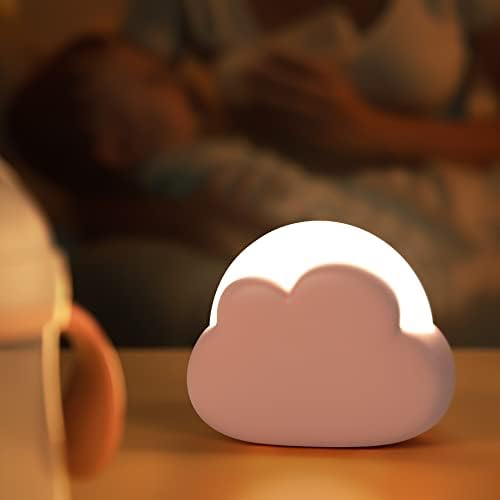 Çocuklar için UNEEDE Sevimli Gece Lambası, Bebek Bakıcılığı için Taşınabilir Bulut Gece Lambası, 2 Renk Kısılabilir