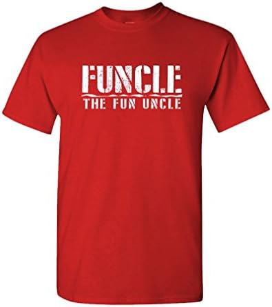 Funcle Eğlenceli Amca-Aile Şaka Komik-Erkek pamuklu tişört
