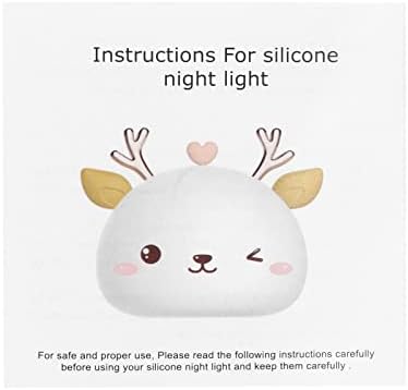 Ghwhimne açık pil Led ışıkları noel ışıkları bebek iletişim LED KidsCute hayvan kreş silikon gece sensörü için led